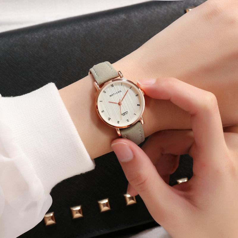Einfache Casual Gürtel Damen Paar Quarzuhr