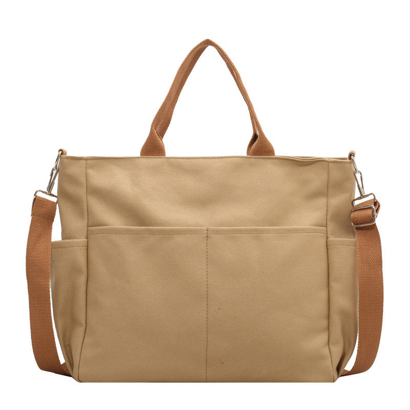 Damen Herbst Kapazität Retro Einfache Canvas Tasche