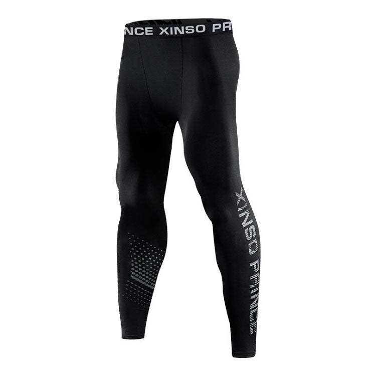 Skinny Sports Bottoming für Herren, hochelastisch, schnelltrocknend, Fitnesshose