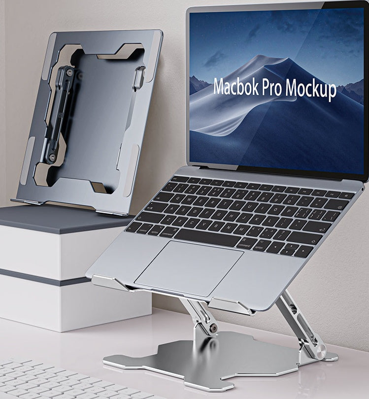 Verstellbarer Laptopständer, tragbarer Computerständer, Laptop-Riser aus Aluminiumlegierung, kompatibler Laptop-Ständerhalter