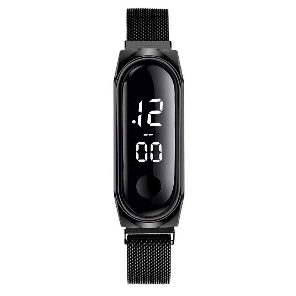 Koreanische Mode einfache Damen Magnet Schnalle Mesh Armband Uhr