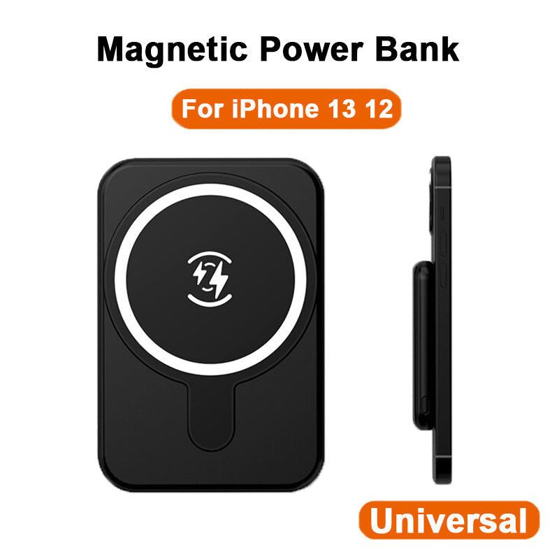 Mini magnetische Powerbank 5000mAh Kabellos