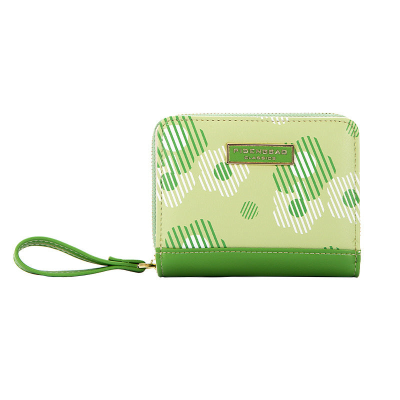 Neu Kreative Hazy Blume frauen Brieftasche Zipper
