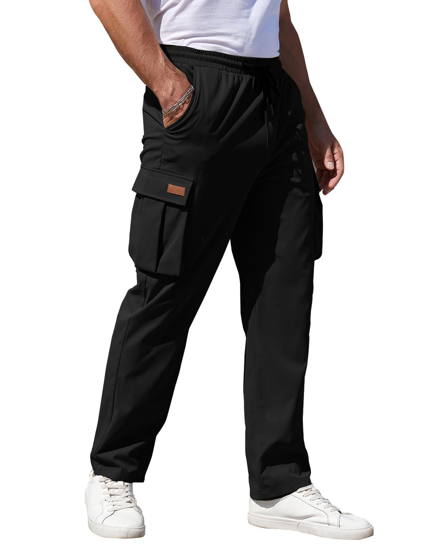 Neue Freizeit-Cargohose mit Kordelzug für Herren