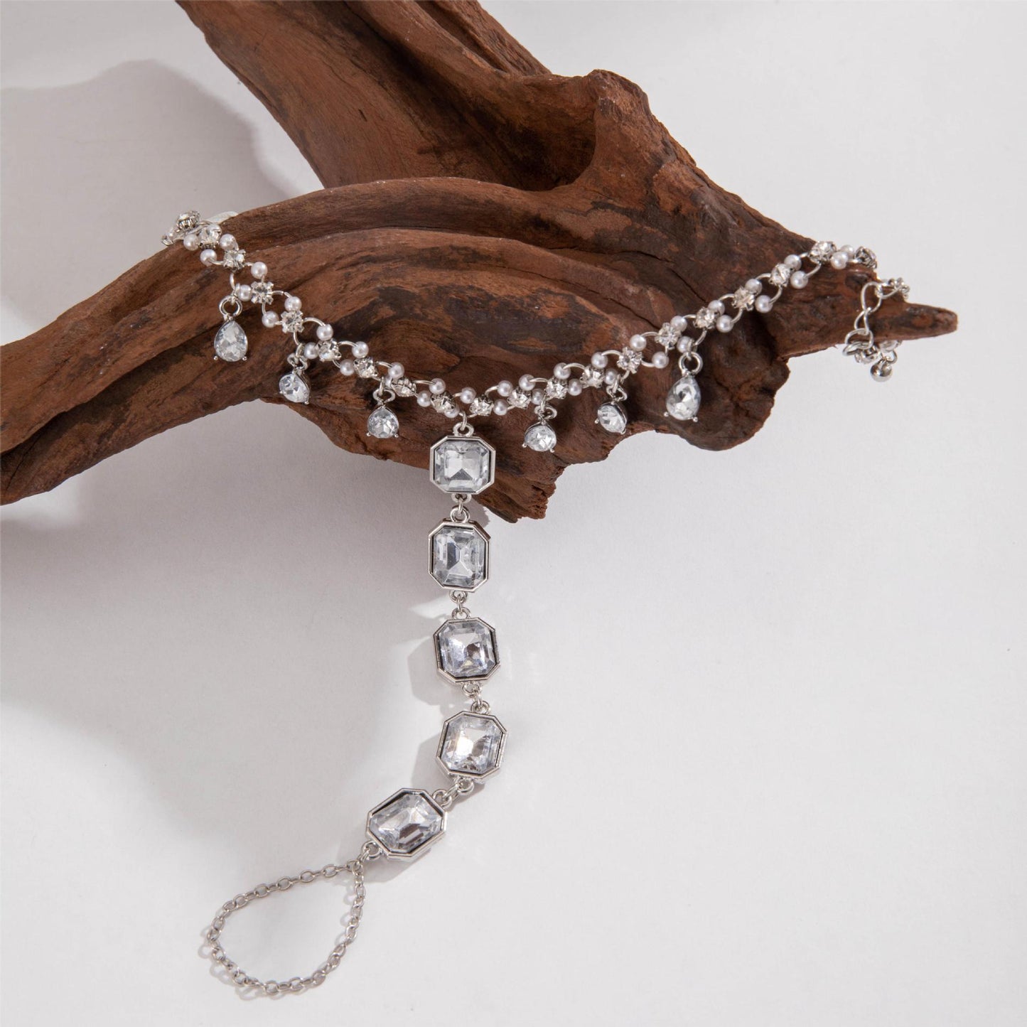 Diamant Quaste Fußkettchen Mode Elegant
