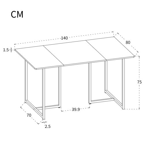 Metal Frame Modern Kitchen Table