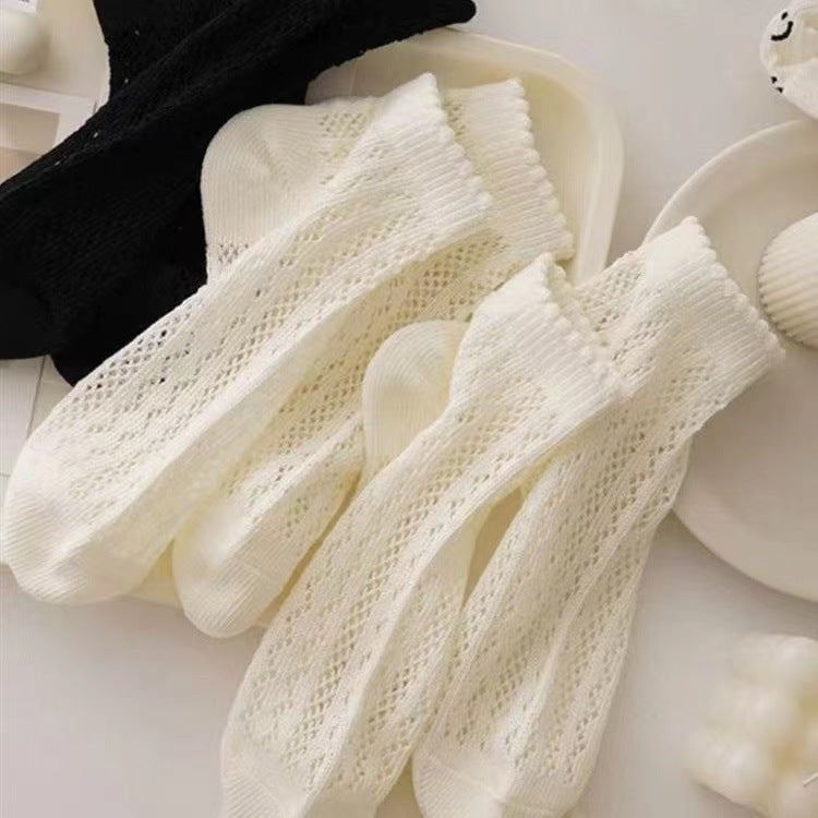 Women's Hollow Mesh Deodorant Antibacterial Breathable Socks