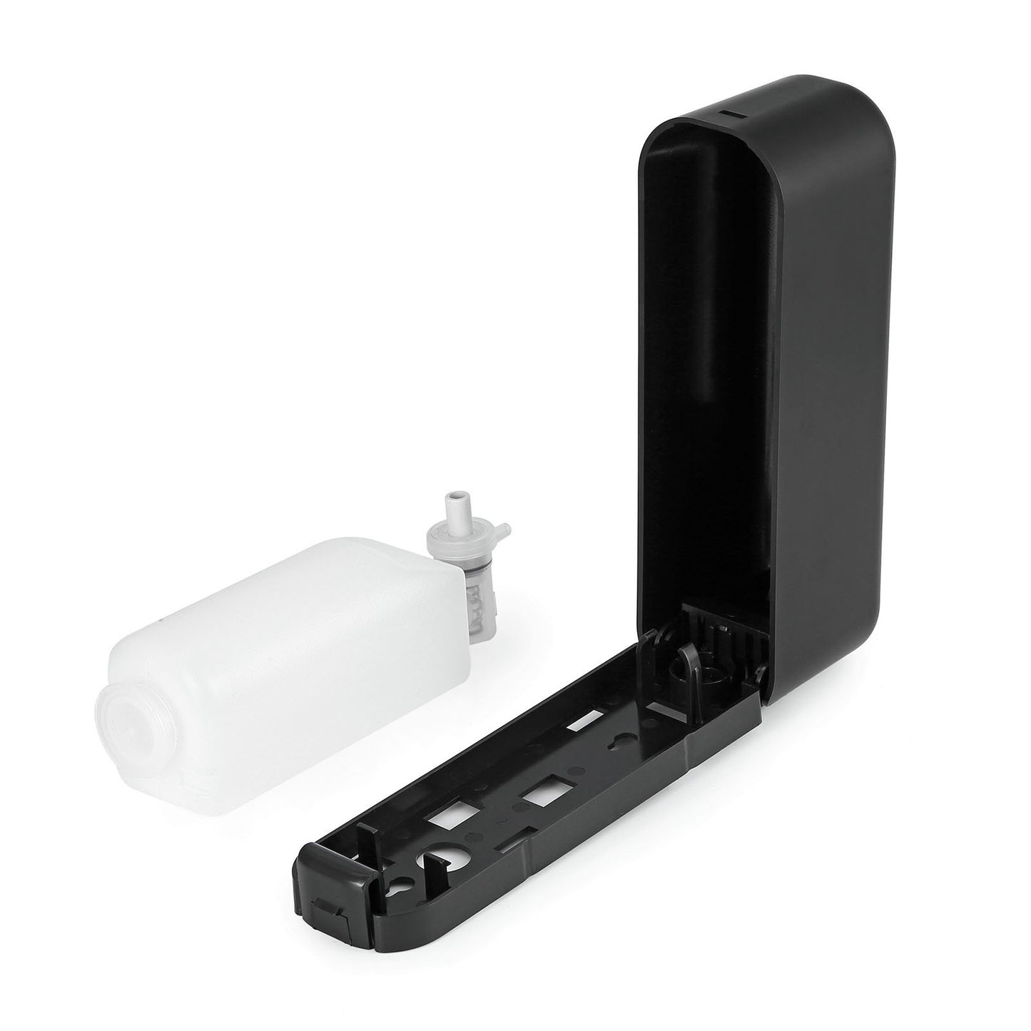 300ml Manueller Seifenspender Presse ABS Wandmontage Duschgelbehälter für Home Hotel Schwarz