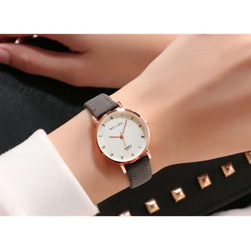 Einfache Casual Gürtel Damen Paar Quarzuhr
