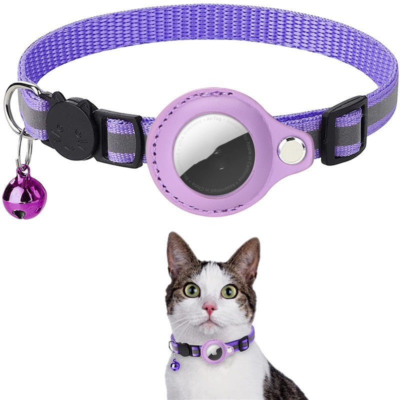 Haustierhalsband mit Glöckchen Airtag Reflektierendes Halsband