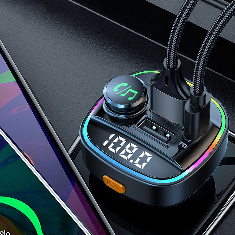 Bluetooth 5.0 FM Transmitter Freisprecheinrichtung Autoradio Modulator MP3 Player