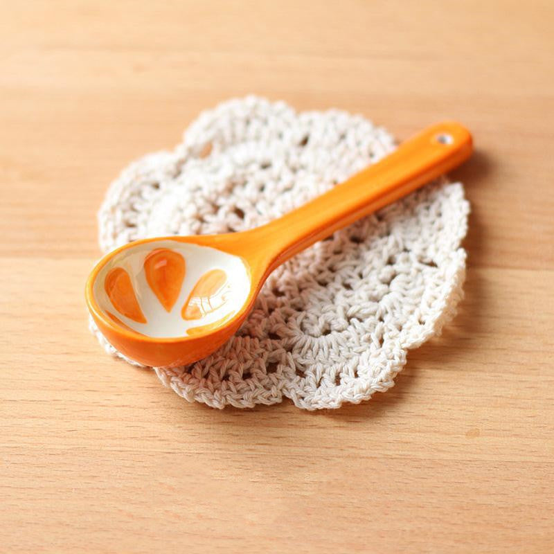 Creative Children's Healthy Underglaze Color Animal Pattern Spoon