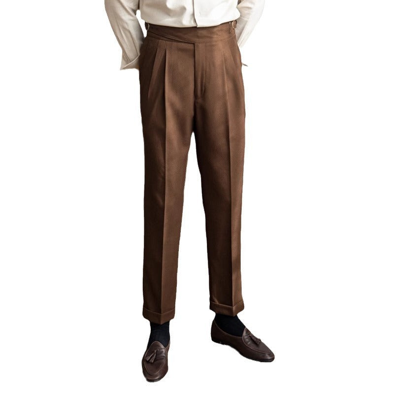 Herbst und Winter Neue Hohe Taille Gerade Casual Vielseitige Hosen