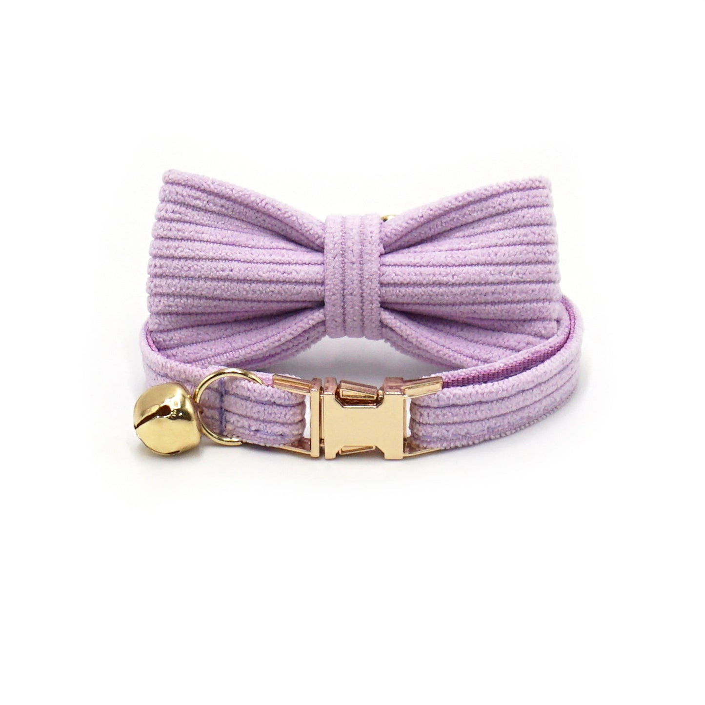 Hübsches Katzenhalsband aus Cord mit Katzenschleife