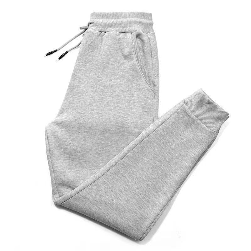 Gerade schwarze, lockere, lässige Strick-Sporthose
