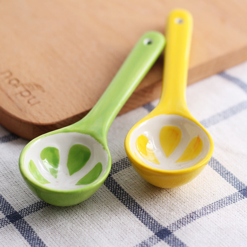 Creative Children's Healthy Underglaze Color Animal Pattern Spoon