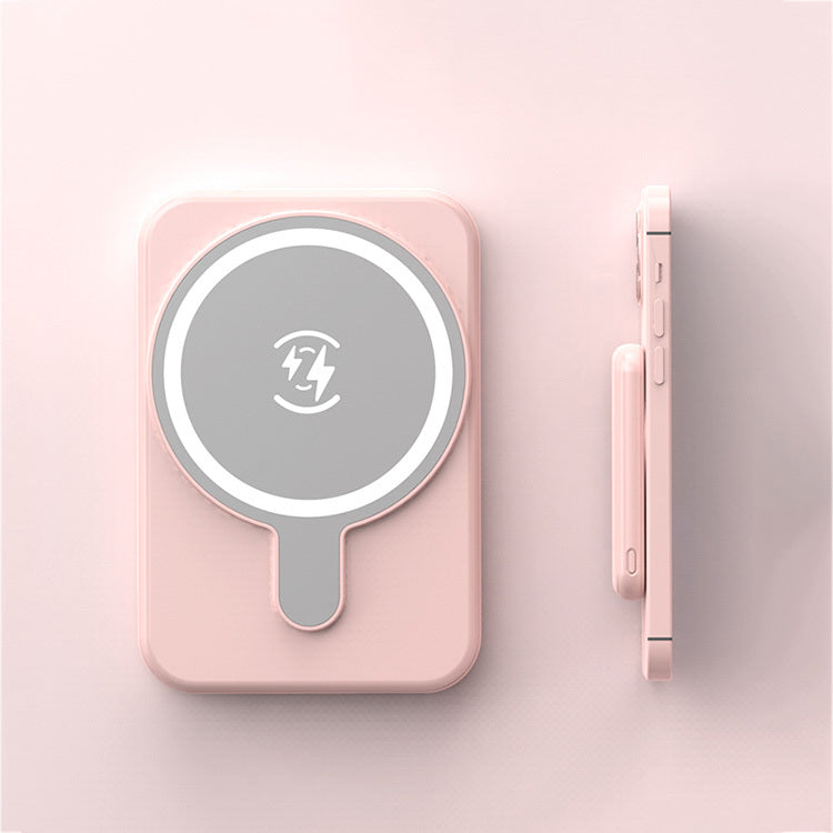 Mini magnetische Powerbank 5000mAh Kabellos