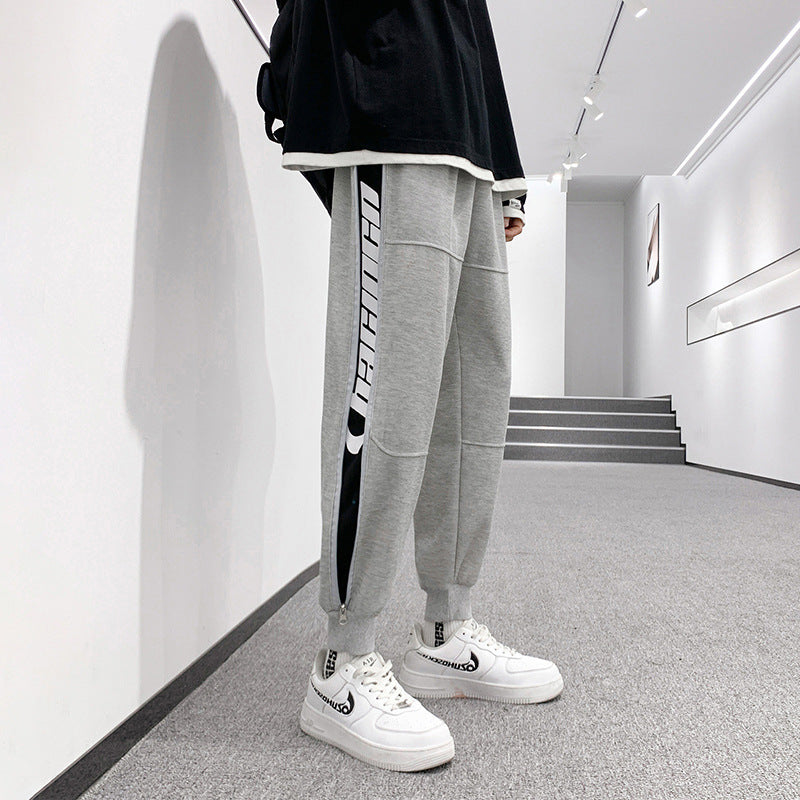 Modische Jogginghose mit Fußband für Herren im Herbst und Winter
