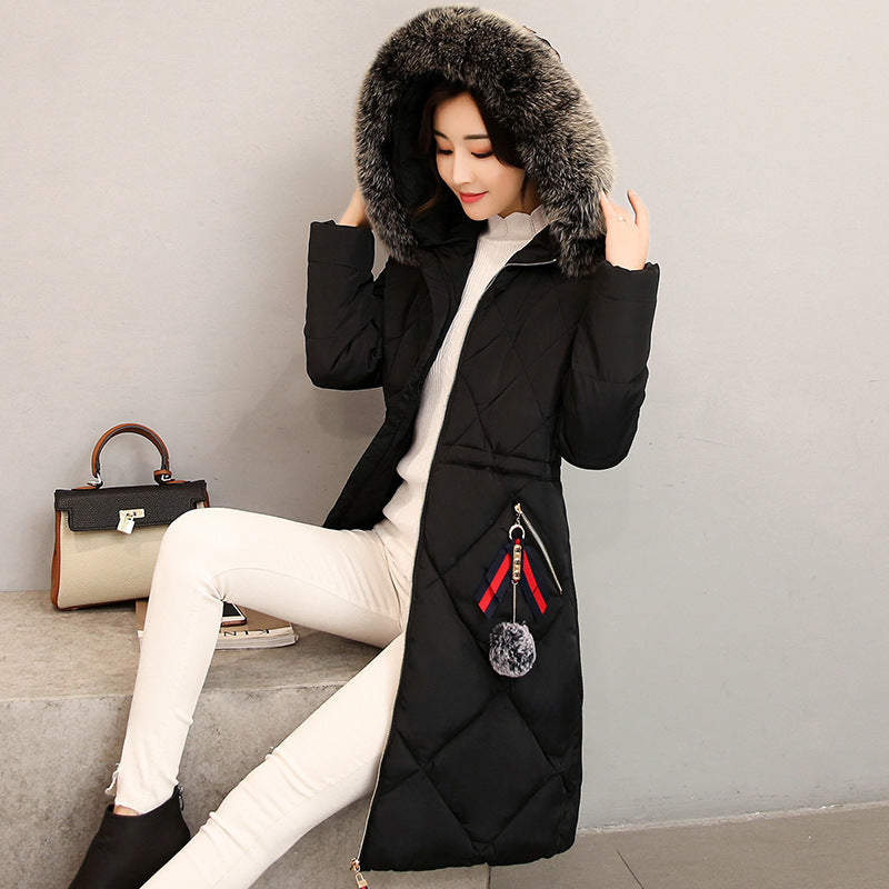 Winter frauen Kleidung Koreanischen Stil Baumwolle-gepolsterte Overknee Verlängert