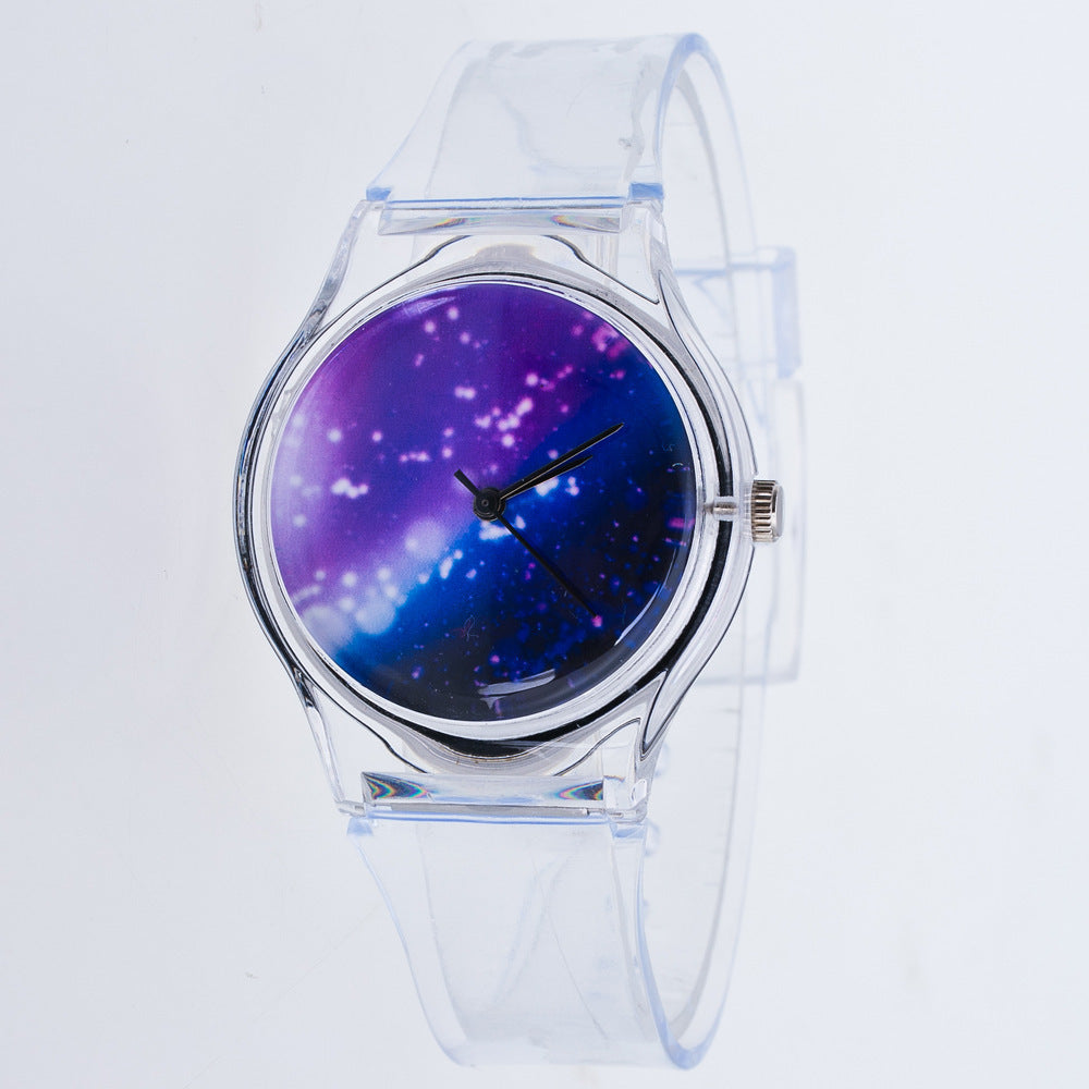 Koreanische Mode und schöne Farbe Jelly Student Casual Watch