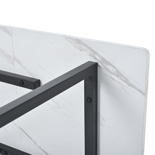 Metal Frame Modern Kitchen Table