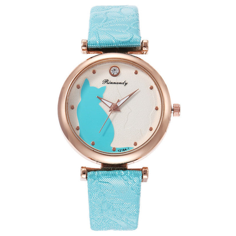 Damenmode Casual Diamant Quarzuhr