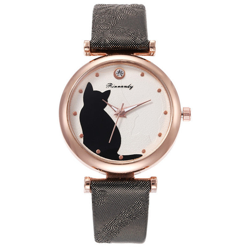 Damenmode Casual Diamant Quarzuhr