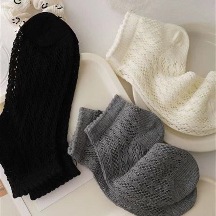 Women's Hollow Mesh Deodorant Antibacterial Breathable Socks
