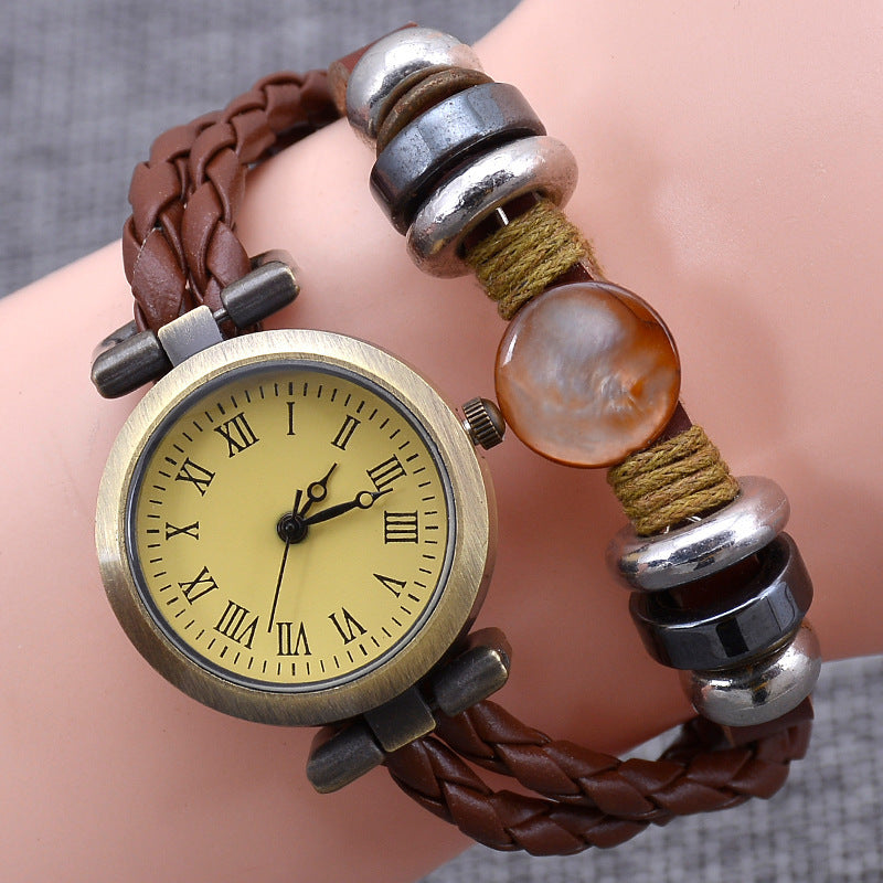 Vintage Craft Armbanduhr Damen Fashion Twist