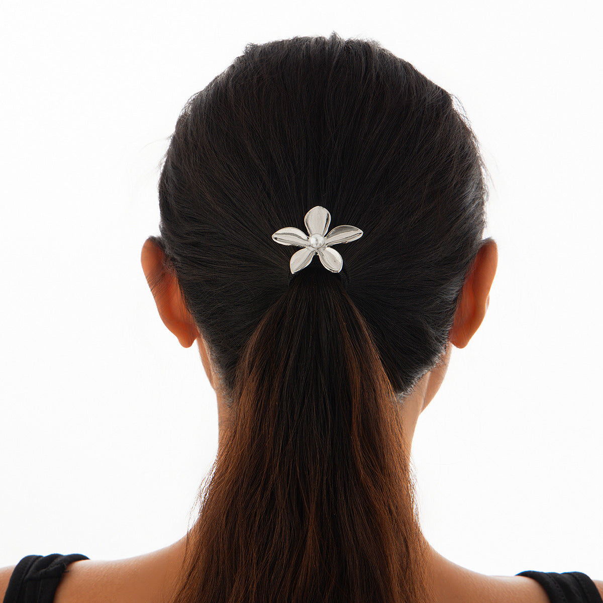 Haarschmuck aus Legierung mit fünf Blütenblättern, stilvoll und glänzend
