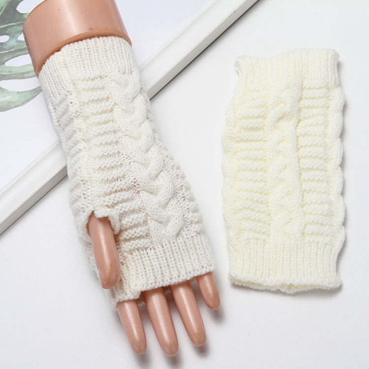 Men's And Women's Extended Warm Wool Leaking Gloves