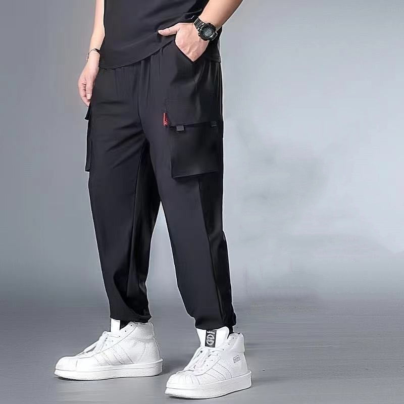 Modische dünne Sporthose aus Eisseide für Herren