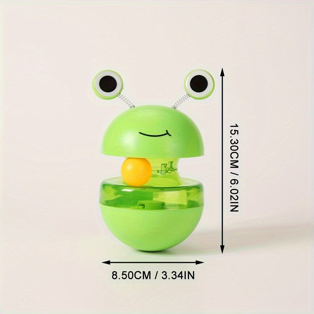 Haustiere Katzenspielzeug Frosch Tumbler Lebensmittel Dropping Ball Haustier Produkte