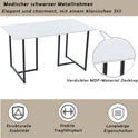 Metal Frame Modern Kitchen Table