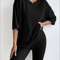 Women's Loose Casual Trousers Solid Color Fashion Homewear Suit