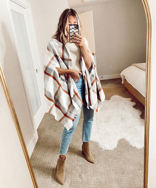 Mantel Schal Herbst und Winter Neue Casual Loose Coat