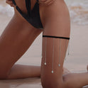 Auffälliges sexy Stretch-Beinarmband aus Spitze