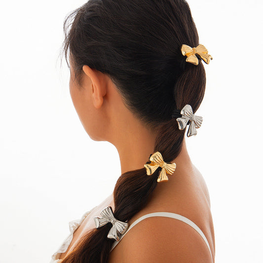 Haarschmuck aus Legierung mit fünf Blütenblättern, stilvoll und glänzend