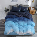 Vierteiliges Bettset Blue Night Sky Bettlaken Bettbezug Einzelbett Doppelbett