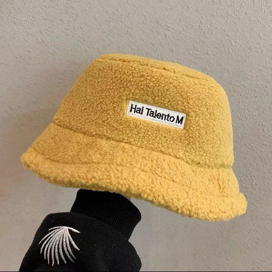 Women's Fashion Versatile Lamb Wool Warm Fisherman's Hat