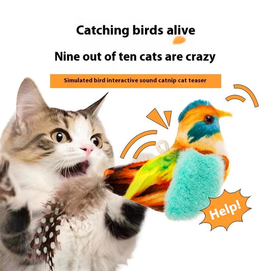 Neues Katzenspielzeug mit Vogel-Simulation