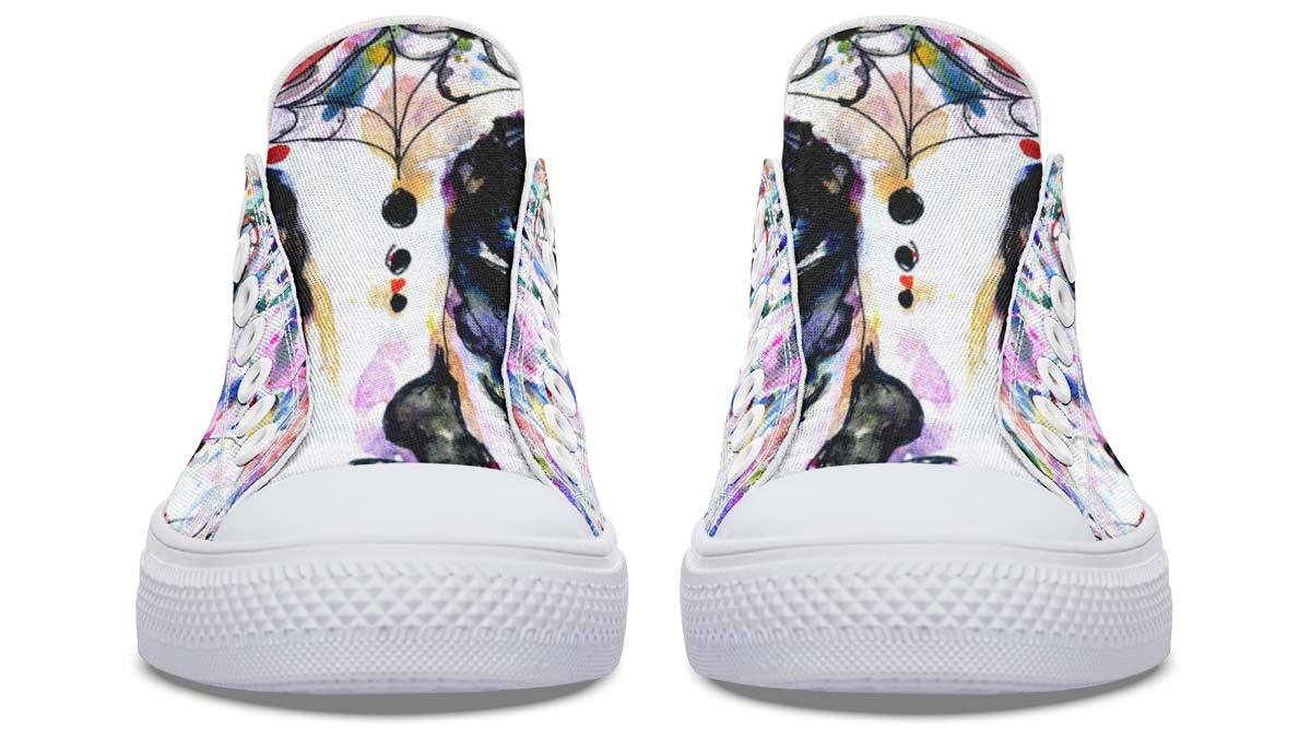 Modische Print Paar Low-Top Canvas Schuhe