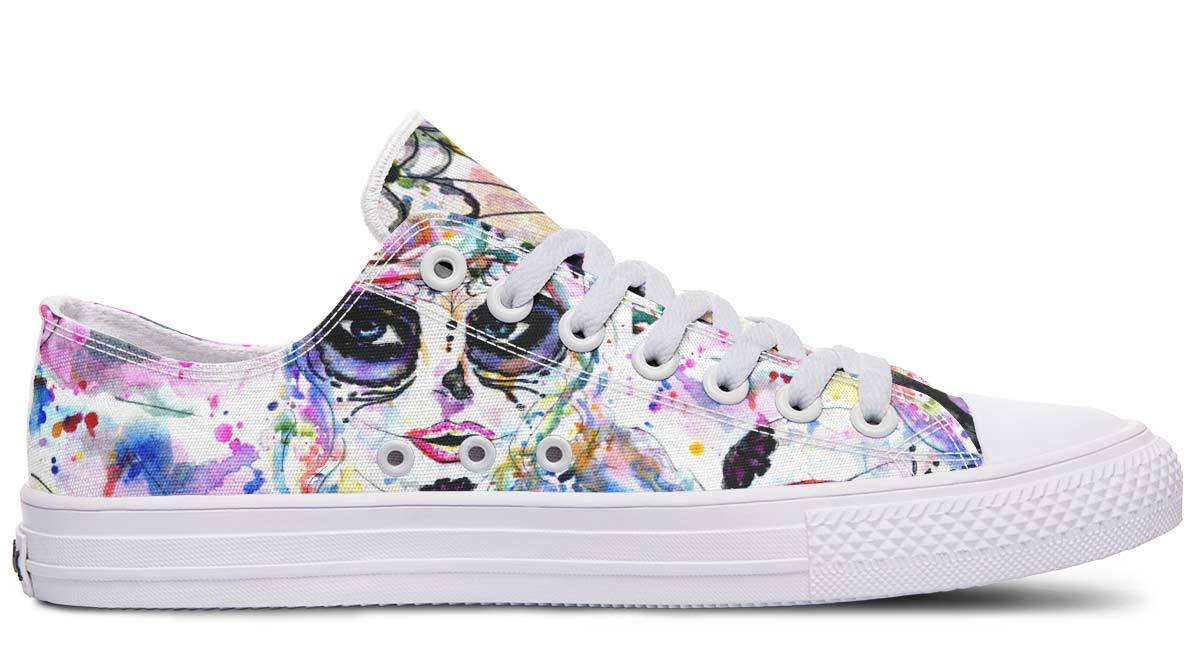 Modische Print Paar Low-Top Canvas Schuhe