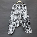 Trendy Plus Size Loose Lantern Herren- und Damenhose mit großem Schritt