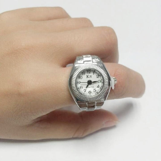 Einfache All-Match-Ringuhr Legierung Kreative Uhr