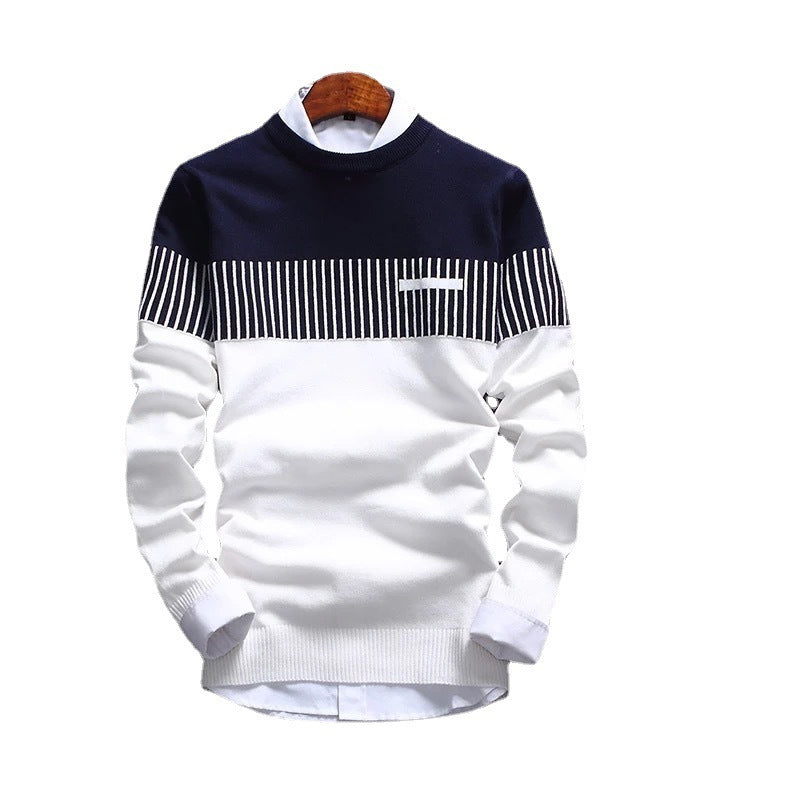 Herren Pullover mit Rundhalsausschnitt