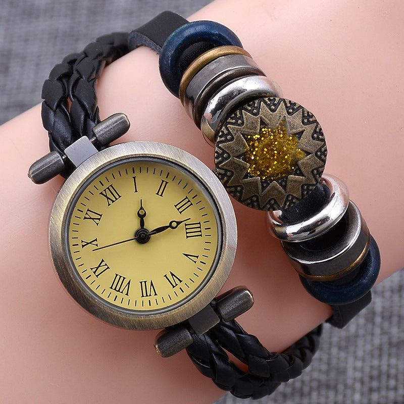 Vintage Craft Armbanduhr Damen Fashion Twist