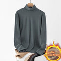 Selbsterhitzendes doppelseitiges Dralon-Rollkragen-Langarm-T-Shirt