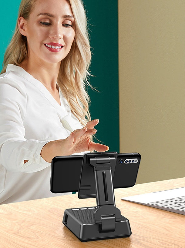 Handy Smart Broadcaster Stand Drahtlose Bluetooth Lautsprecher Gerät HD Mic Starke Sound Feld Für Live Broadcast Schreibtisch Halter