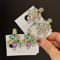 Fantasy Kristall Blumen Exquisite Seite Haarspangen